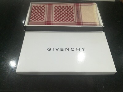 Givenchy شماغ احمر بيج جيفنشي
