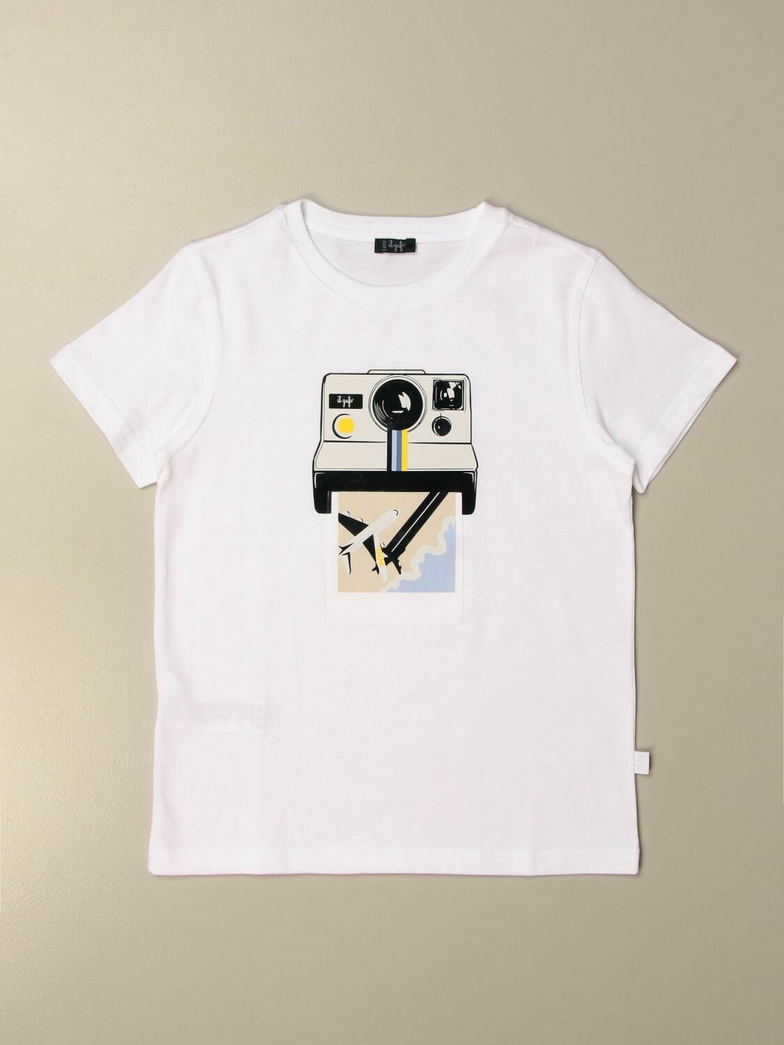 Il Gufo - T-shirt stampa macchina fotografica, Size: 4 anni