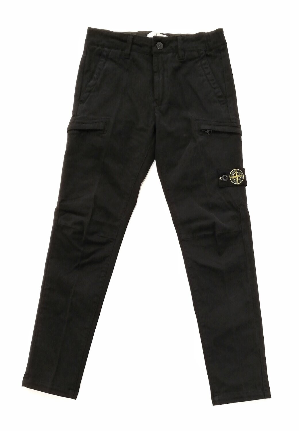 Stone Island - Pantalone nero doppia tasca, size: 8 anni