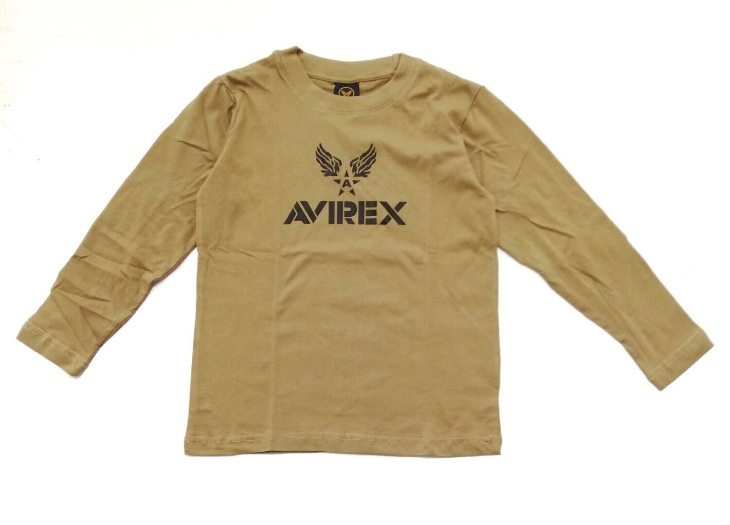 Avirex - T-shirt kaki con logo nero, Size: 4 anni