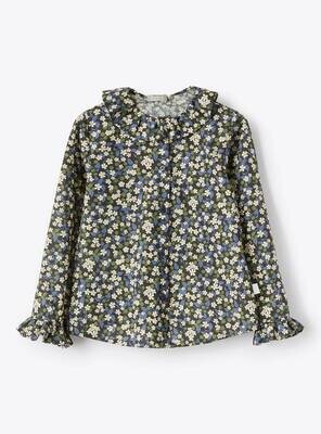 Il Gufo-camicia cotone fiori