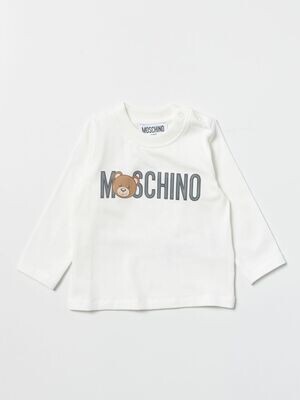 Moschino-t-shirt manica lunga con orsetto