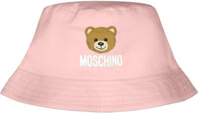 Moschino-cappello falda rosa cotone