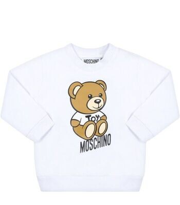 Moschino-felpa bianca teddy