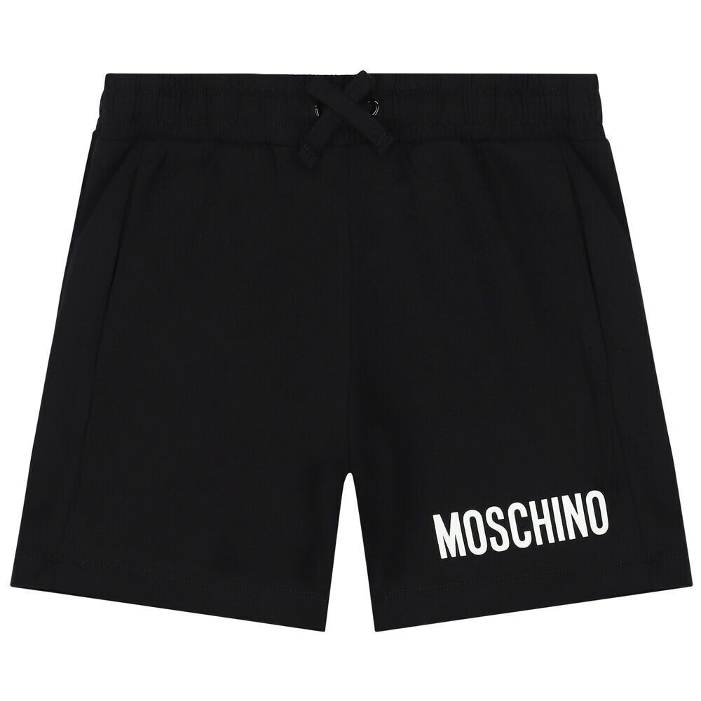 Moschino-bermuda jersey nero, size: 4 anni