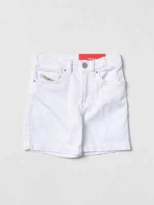 Diesel-bermuda jeans bianco