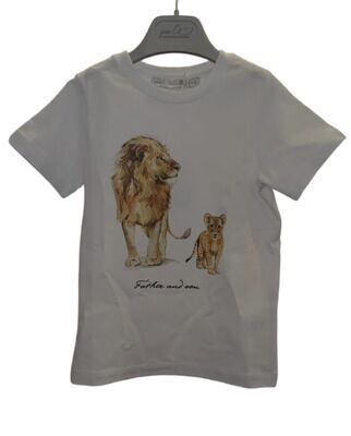 Per Te-t-shirt stampa leoni