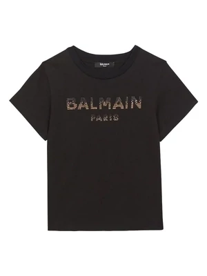 Balmain-t-shirt logo strass