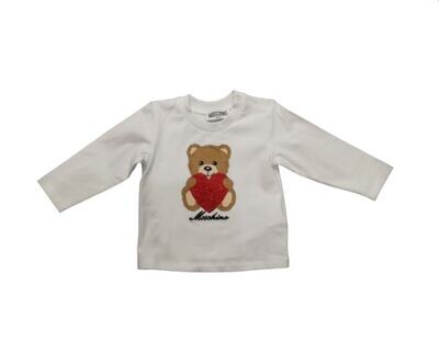Moschino-t-shirt orso e cuore