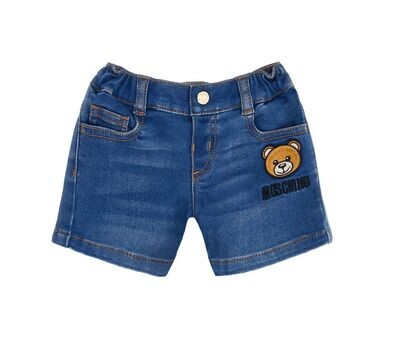 Moschino - Short jeans Teddy logo