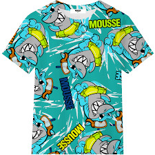 Mousse - T-shirt fantasia shark