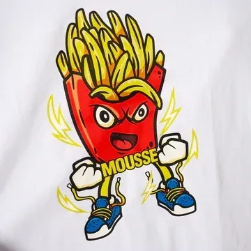 Mousse - T-shirt angry fries, Size: 2 anni