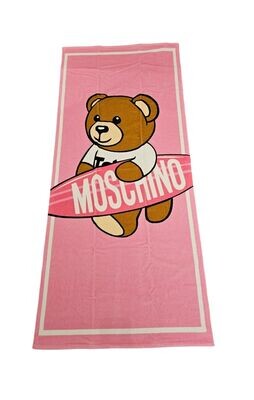Moschino - Telo mare Teddy rosa