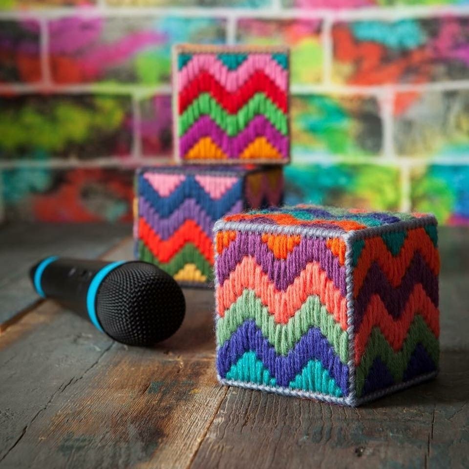 Beat Box - Bargello Kit - High Frequency colourway