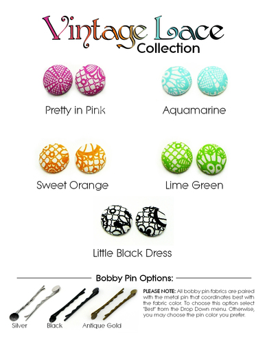 Bobby Pins - Vintage Lace Collection