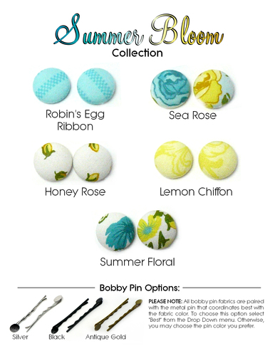 Bobby Pins  - Summer Bloom Collection
