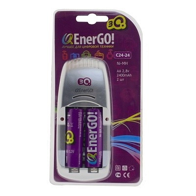 3Q ЗУ QEnerGO! C24-24 + 2 аккумулятора 2400 mAh