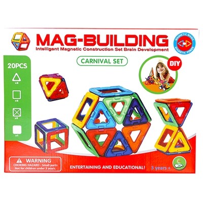 Магнитный конструктор Mag-Building, 20 деталей