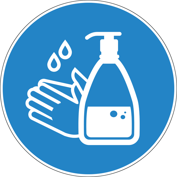 Наклейка Мыть руки