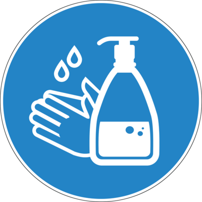 Наклейка Мыть руки