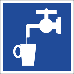 Наклейка Питьевая вода