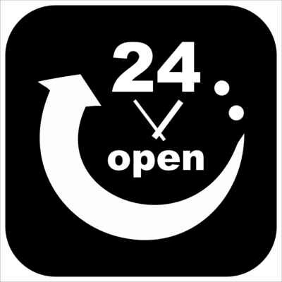 Наклейка 24 open