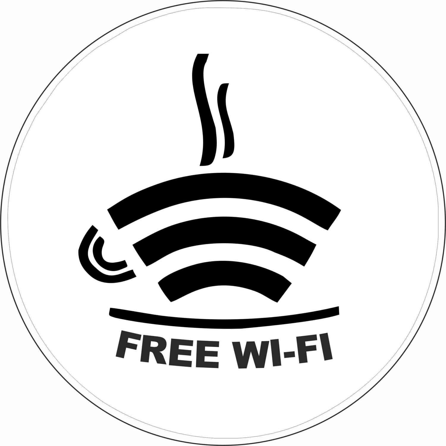 Наклейка FREE Wi-Fi