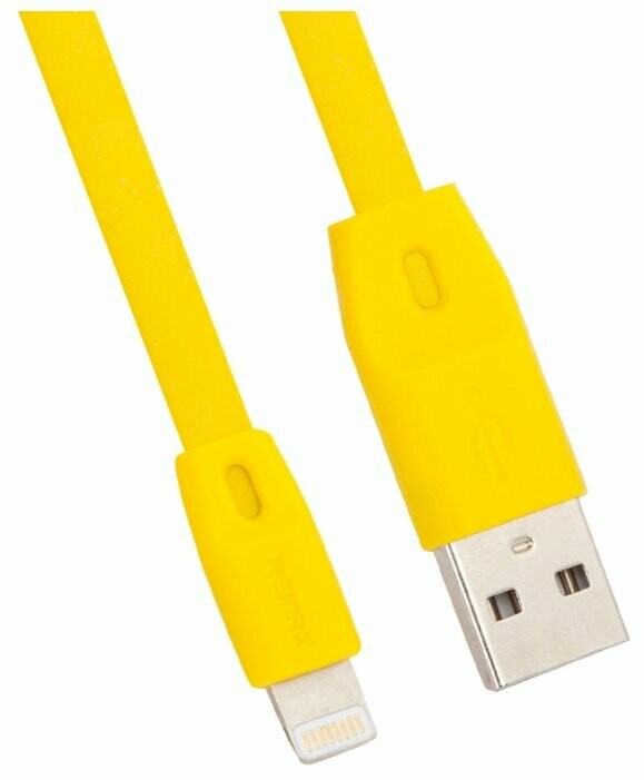 Кабель REMAX Lighting - USB ( iPhone, iPod, iPad ) RC-001i 1 метр жёлтый