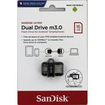 USB Флеш-накопитель  SanDisk USB Flash "OTG Dual Drive" 16GB
