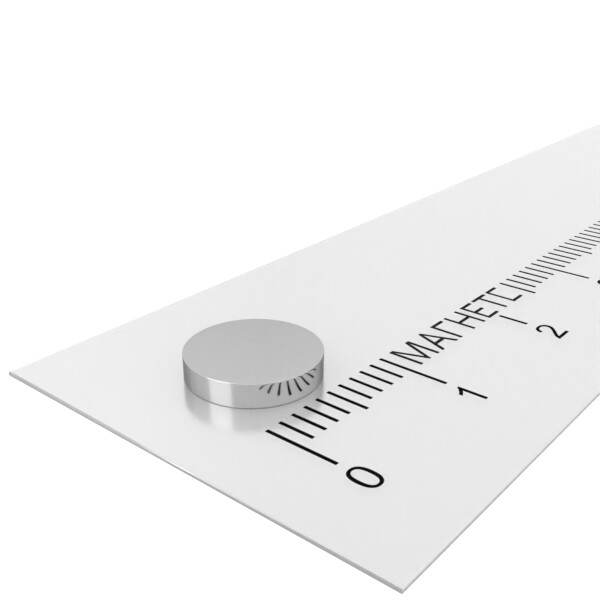 неодимовый магнит диск 8х1,5 мм