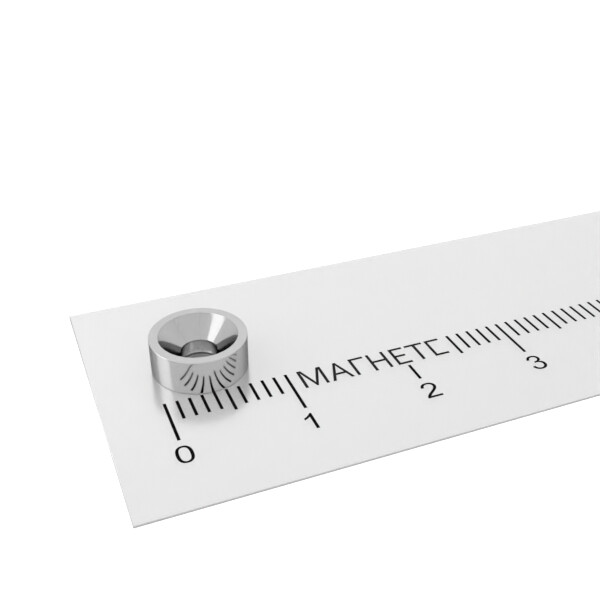 неодимовый магнит кольцо 8х3/3-6,5 мм с зенковкой