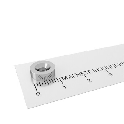 неодимовый магнит кольцо 10x3/3,5-6,5 мм с зенковкой