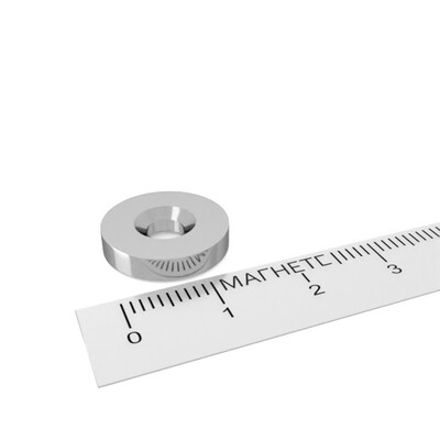 неодимовый магнит кольцо 15x3/4,5-7,5 мм с зенковкой
