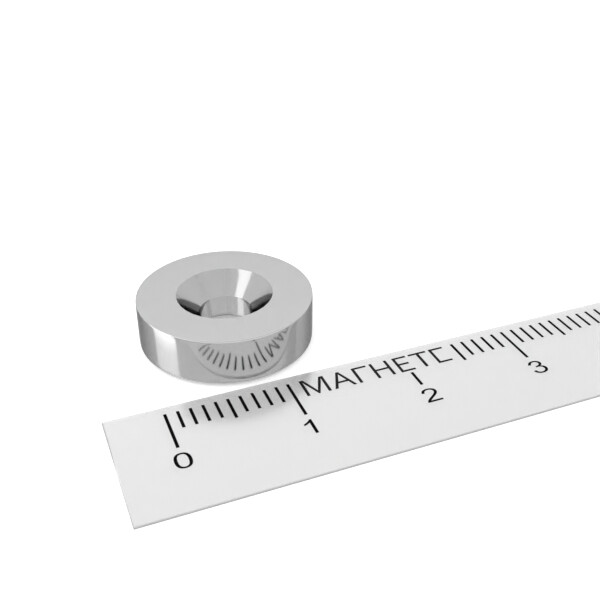 неодимовый магнит кольцо 15x4/4,5-8,5 мм с зенковкой