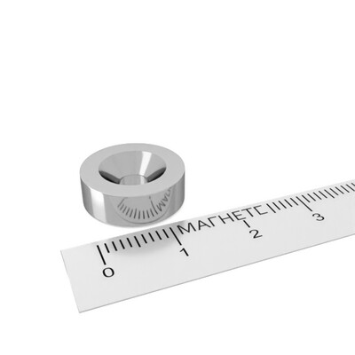 неодимовый магнит кольцо 15x5/4,5-10 мм с зенковкой