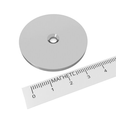 неодимовый магнит кольцо 40x3/4,5-7,5 мм с зенковкой