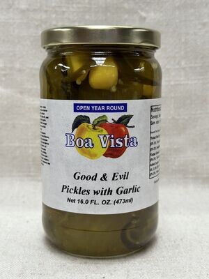 Good & Evil Pickles with Garlic