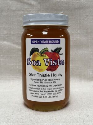 Star Thistle Honey (1.25 lbs.)