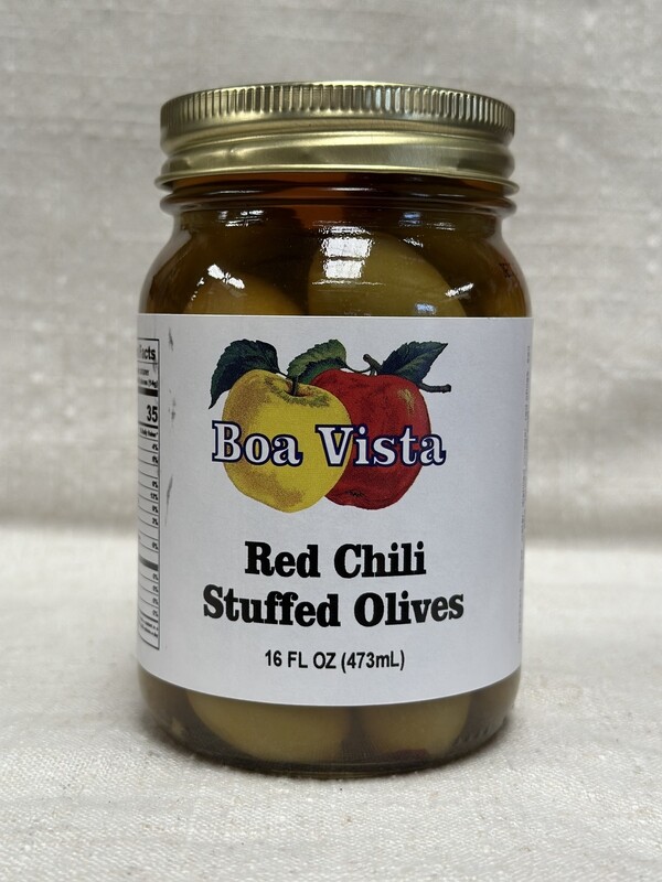 Red Chili Stuffed Olives