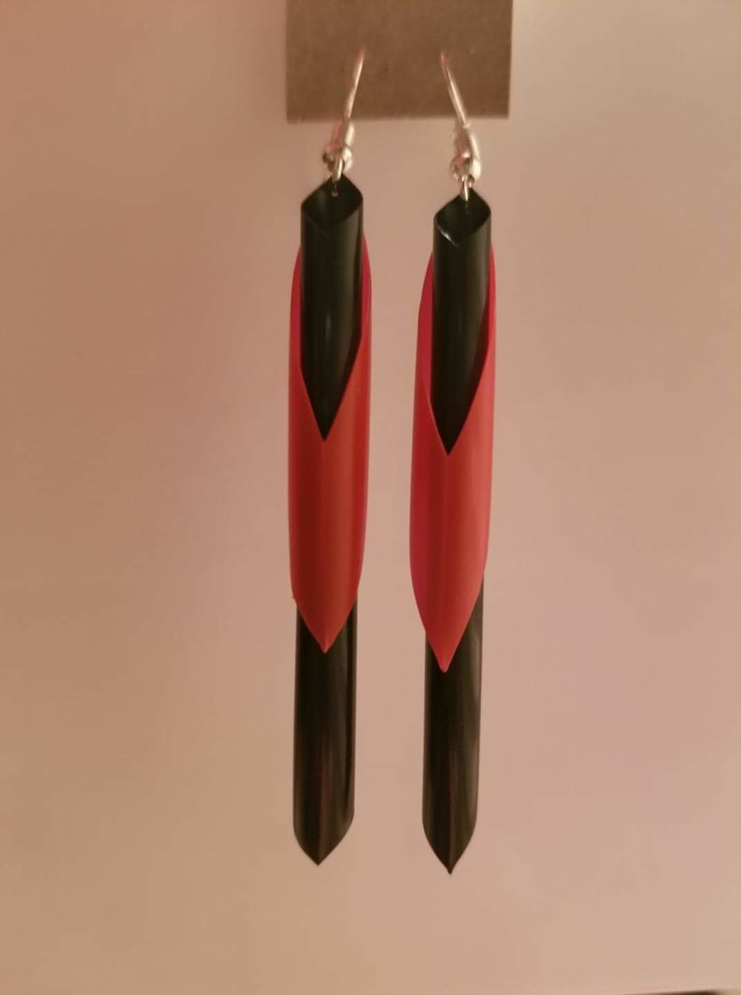 Plastic Straw Earrings (Duo)