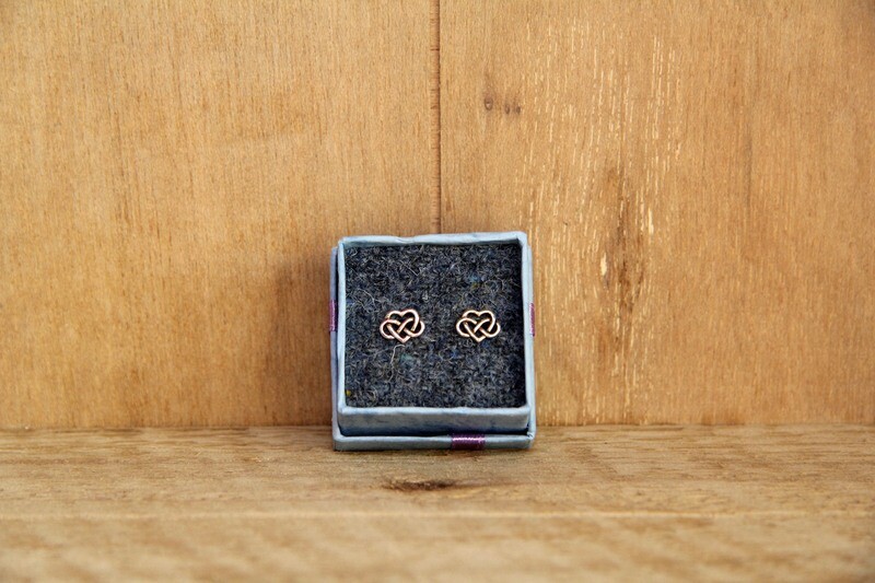 celtic heart earrings