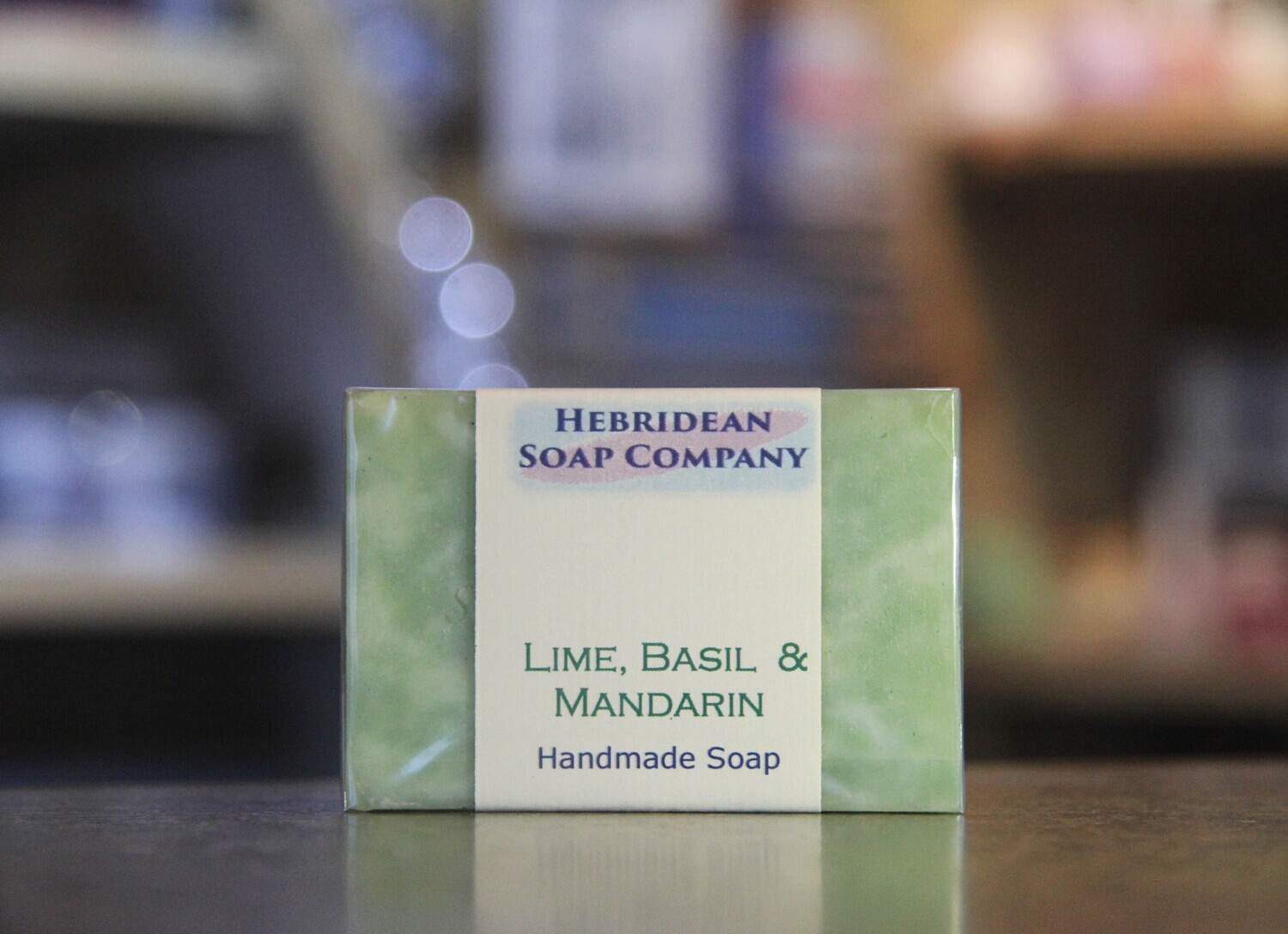 Lime, basil & mandarin soap