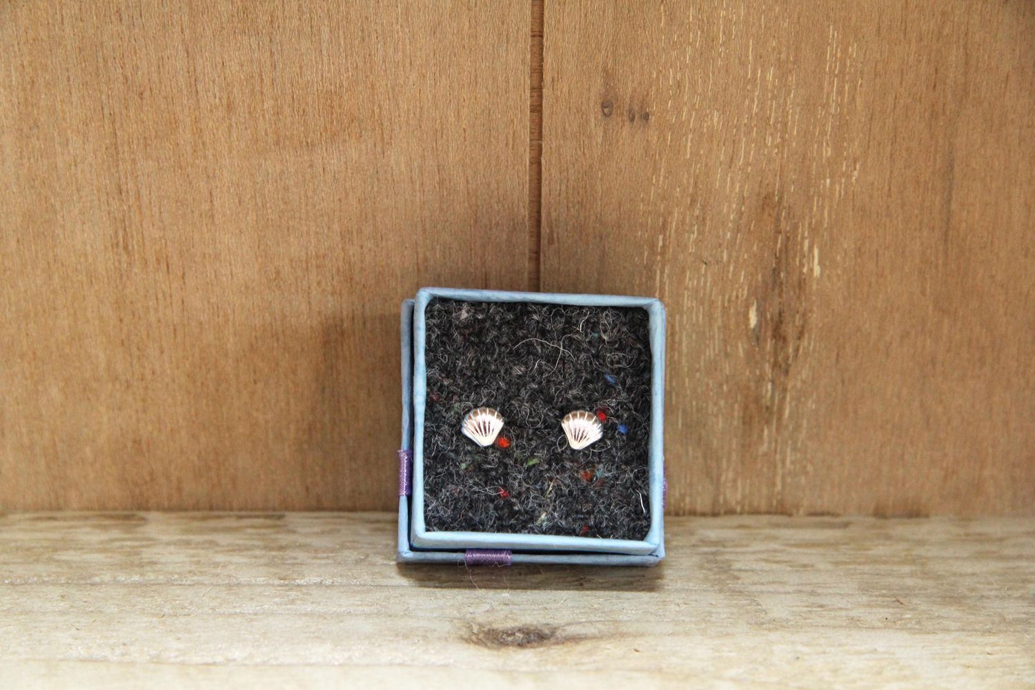 clam shell earrings
