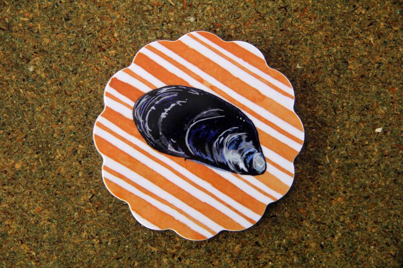 mussel coaster