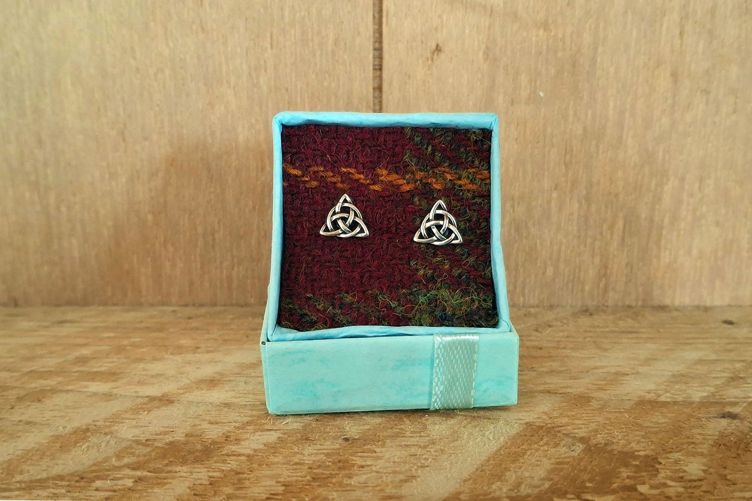 celtic triangle earrings
