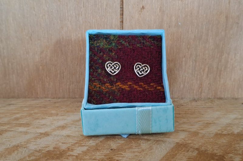 celtic heart earrings