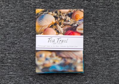 beach treasure tea towel