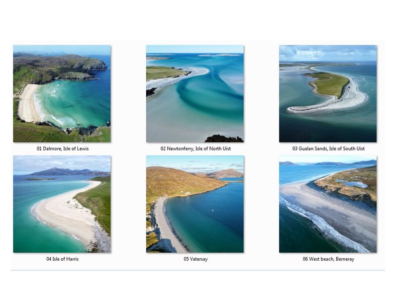 Hebridean beaches greeting cards (mixed)