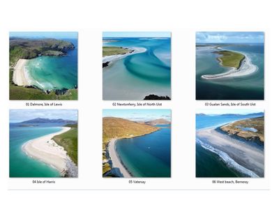 Hebridean beaches greeting cards (mixed)