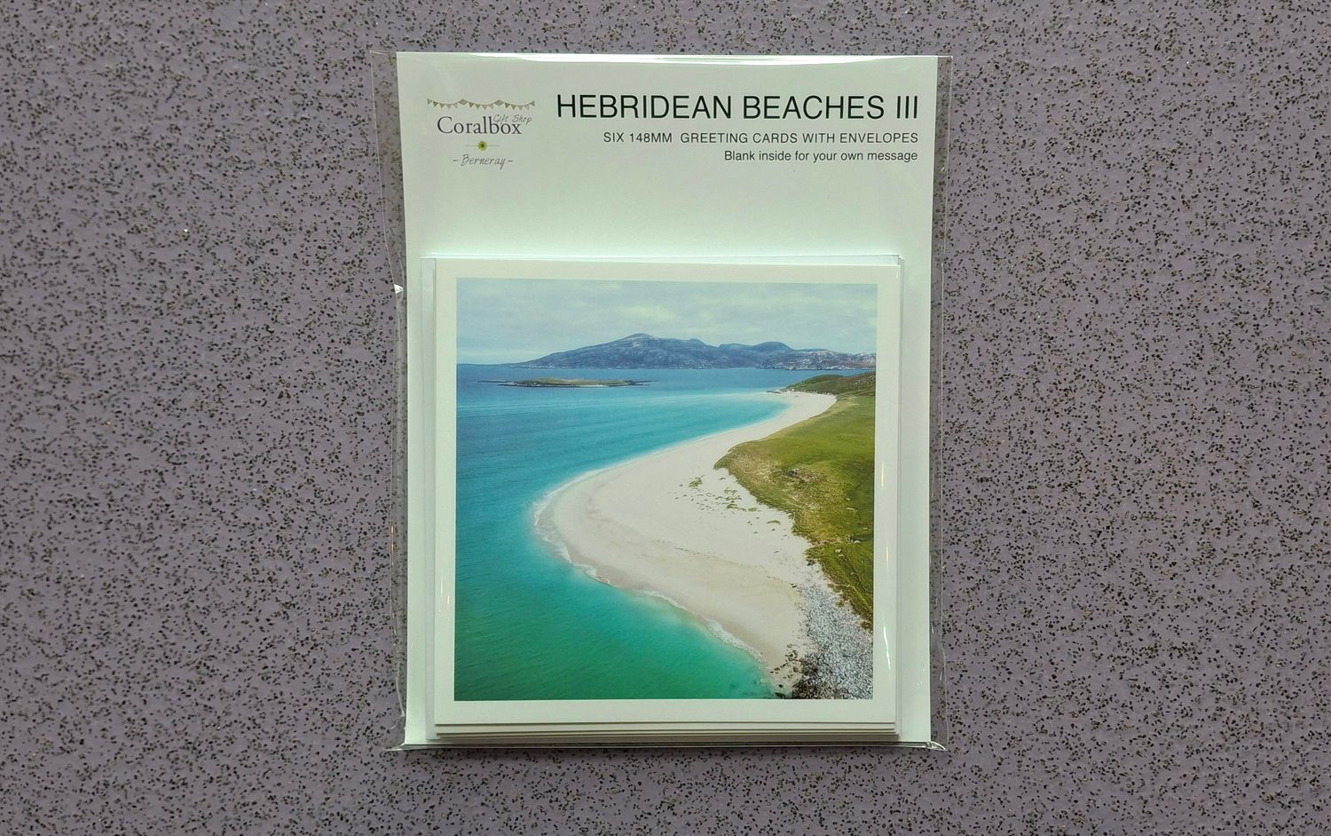Hebridean beaches greeting card (mixed)
